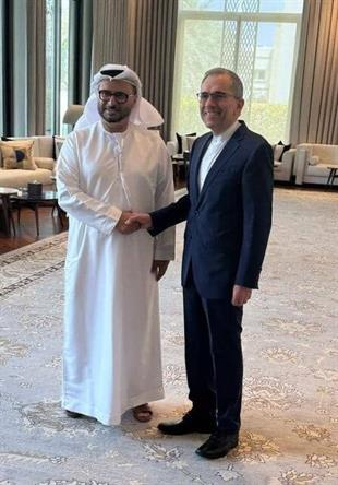 Meeting between Dr. Takht-Ravanchi and Dr. Anwar Gargash
